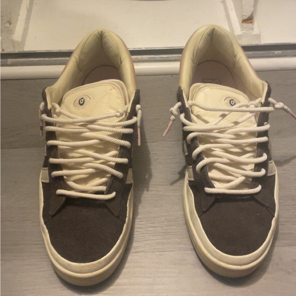 adidas Cream and Brown Men's Sneakers